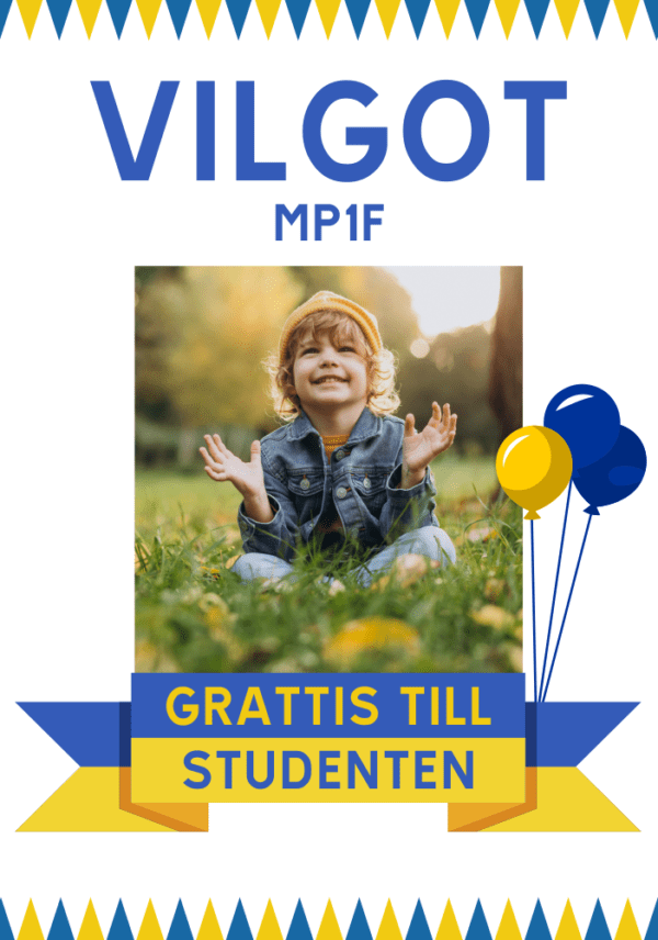 Regntålig studentskylt