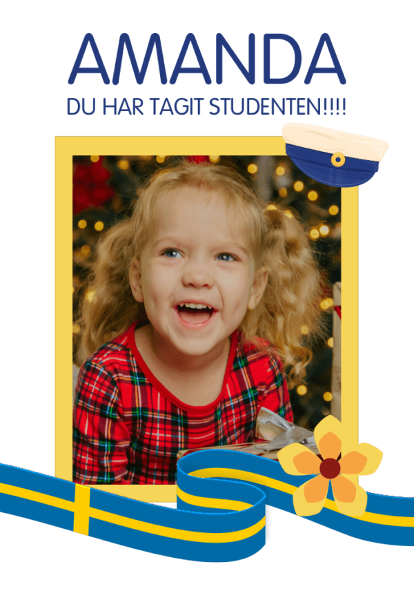 Regntålig studentskylt
