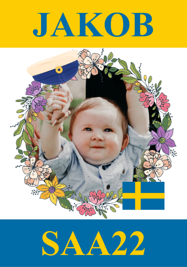 Regntålig studentskylt