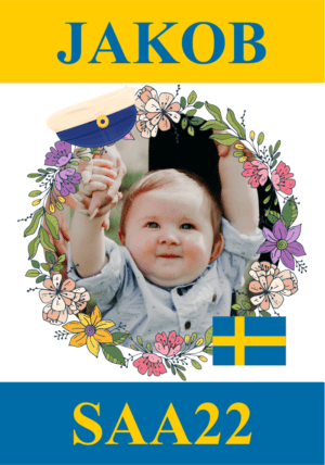 Regntålig studentskylt