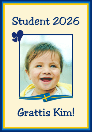 Regntålig studentskylt