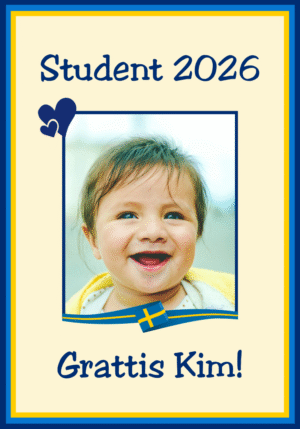 Regntålig studentskylt