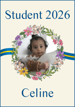 Regntålig studentskylt