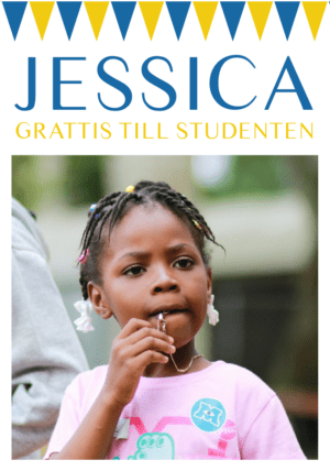 Regntålig studentskylt