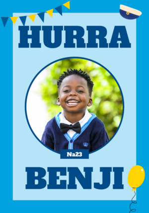 Regntålig studentskylt