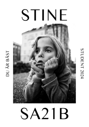 Regntålig studentskylt