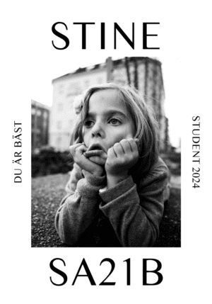 Regntålig studentskylt