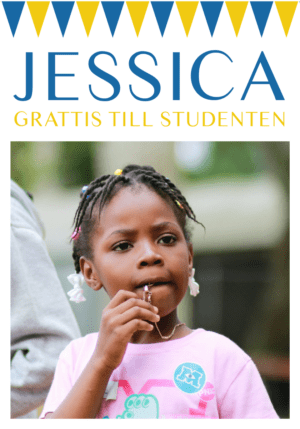 Regntålig studentskylt