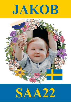 Regntålig studentskylt