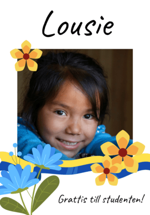 Regntålig studentskylt