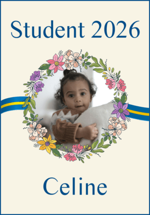 Regntålig studentskylt