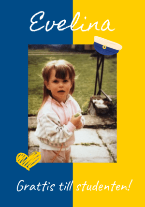 Regntålig studentskylt