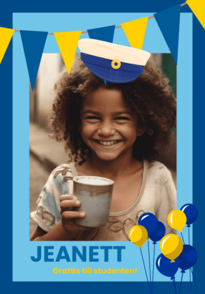 Regntålig studentskylt