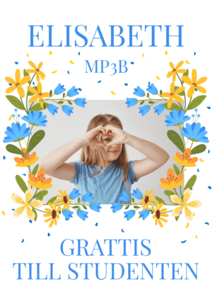 Regntålig studentskylt