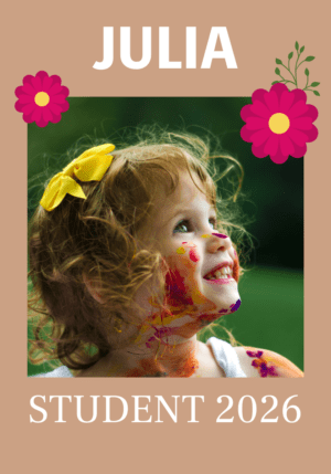 Regntålig studentskylt